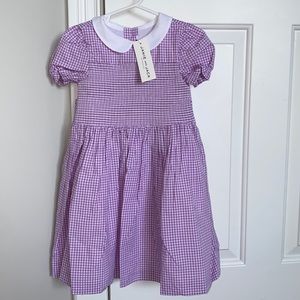 Janie & Jack Smoked dress, lavender, and white. New
